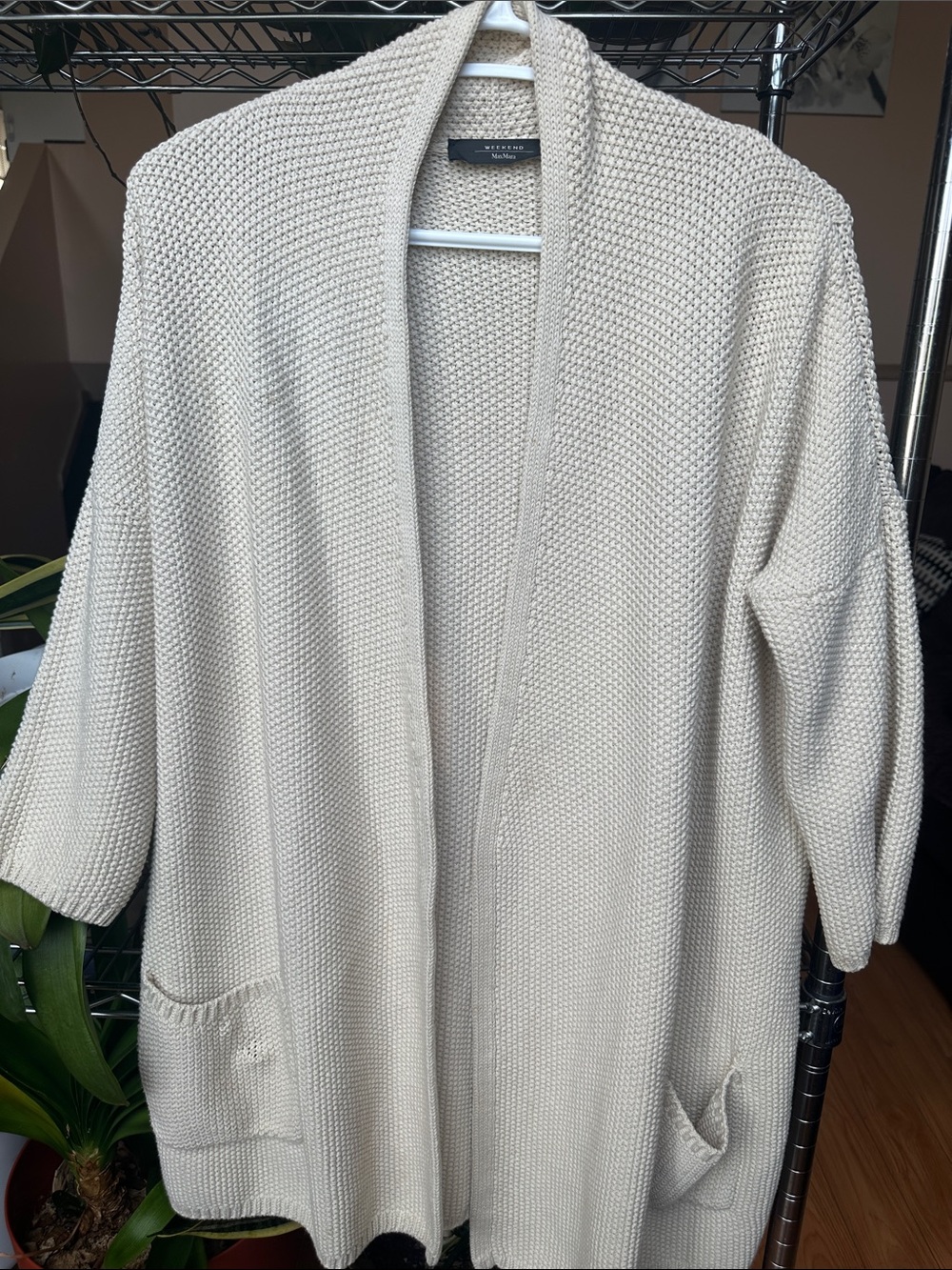 MaxMara Cream Knit Cardigan